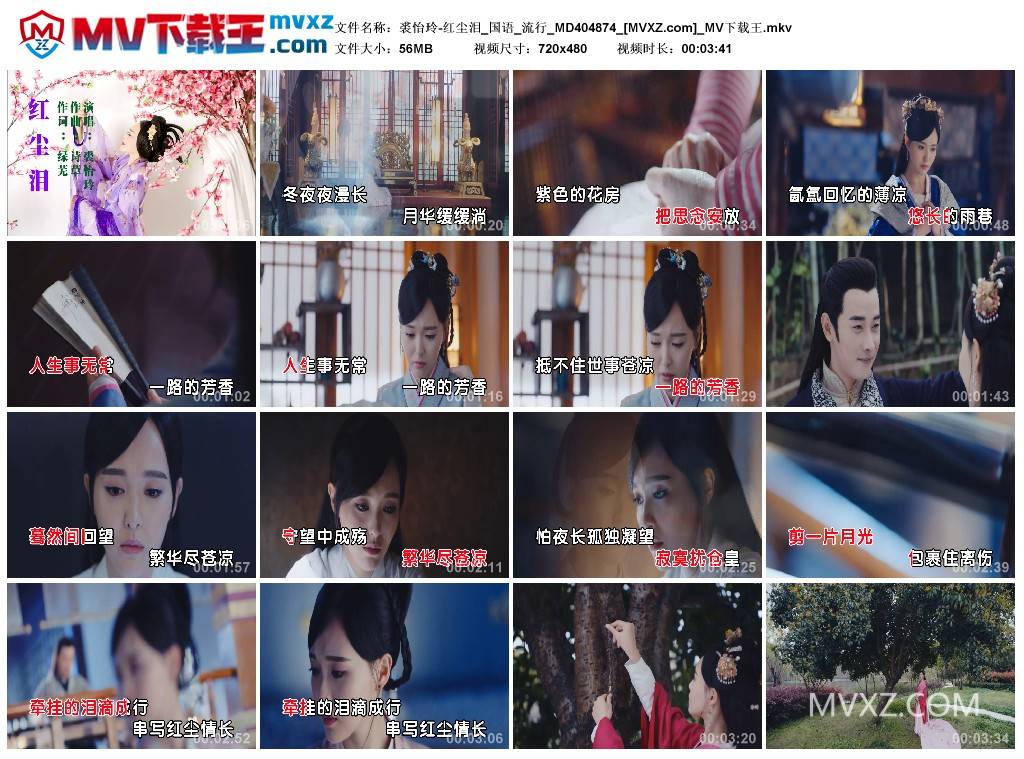 裘怡玲-红尘泪_国语_流行_MD404874